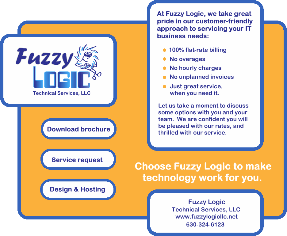 Chicago IT Support Small Business IT and  Services by Fuzzy Logic, LLC